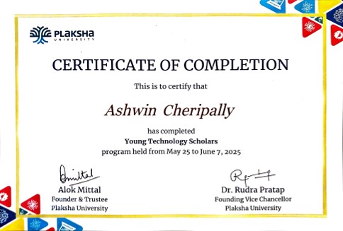 Robotics Project Certificate